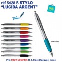 STYLO PUBLICITAIRE LUCIDA ARGENT REF 5428B 5428 B Stylos plastiques  0,70 €