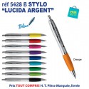STYLO PUBLICITAIRE LUCIDA ARGENT REF 5428B 5428 B Stylos plastiques  0,70 €