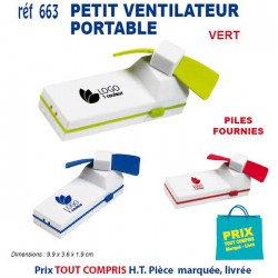 VENTILATEUR PORTABLE REF 663 663 Sélection été  1,62 € 2