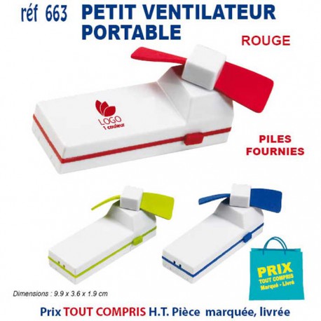 VENTILATEUR PORTABLE REF 663 663 Sélection été  1,62 €