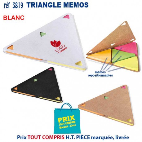 TRIANGLE MEMOS REF 3819 3819 bloc notes - bloc mémos  1,21 €