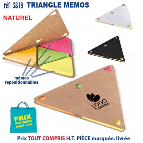 TRIANGLE MEMOS REF 3819 3819 bloc notes - bloc mémos  1,21 €