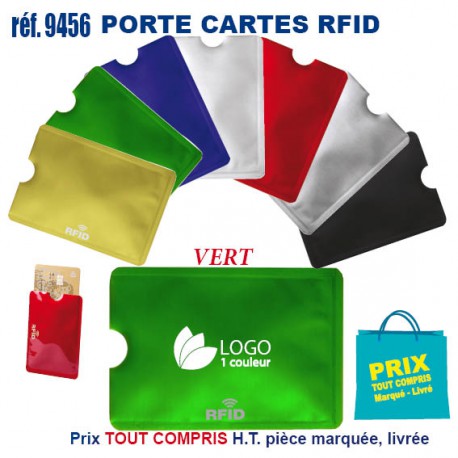 PORTE CARTES RFID REF 9456 9456 ETUIS PORTE CARTES DE CREDIT PUBLICITAIRES  0,21 €