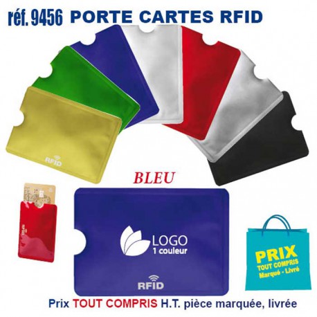PORTE CARTES RFID REF 9456 9456 ETUIS PORTE CARTES DE CREDIT PUBLICITAIRES  0,21 €
