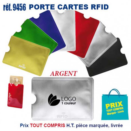 PORTE CARTES RFID REF 9456 9456 ETUIS PORTE CARTES DE CREDIT PUBLICITAIRES  0,21 €