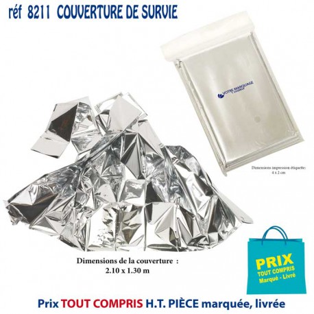 COUVERTURE DE SURVIE REF 8211 8211 VOYAGE : OBJET PUBLICITAIRE  2,20 €