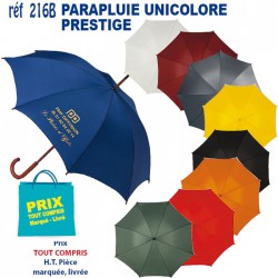 PARAPLUIE UNICOLORE PRESTIGE REF 216E 216E PARAPLUIES MANCHE CANNE  9,36 €