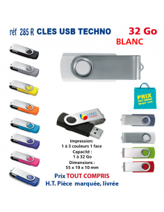 CLES USB REF 285R 32 Go 285R-32Go CLES USB PUBLICITAIRES  6,04 € 2