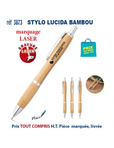 STYLO LUCIDA CHIC BAMBOU REF 3873 3873 Stylos Bois, carton, recyclé  3,29 €