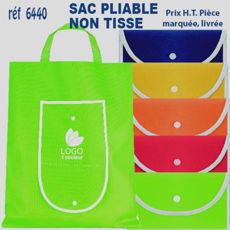 SAC PLIABLE NON TISSE REF 6440 6440 SACS PLIABLES  2,52 €