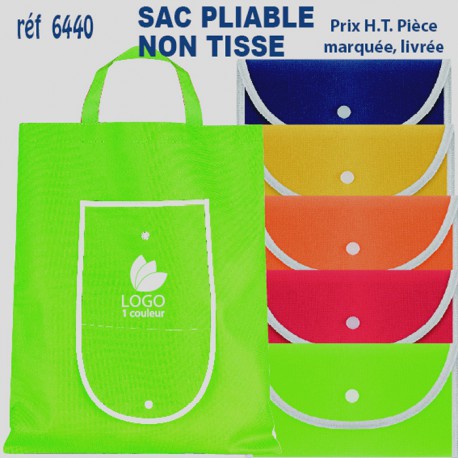 SAC PLIABLE NON TISSE REF 6440 6440 SACS PLIABLES  2,67 €