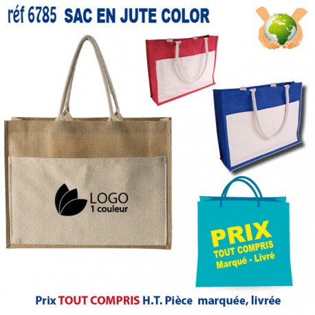 SAC EN JUTE COLOR REF 6785 6785 SACS SHOPPING - TOTEBAG  3,69 €