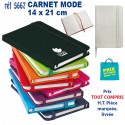 CARNET MODE A5 PAGES LIGNEES REF 5667 5667 Carnet personnalisé  3,52 €