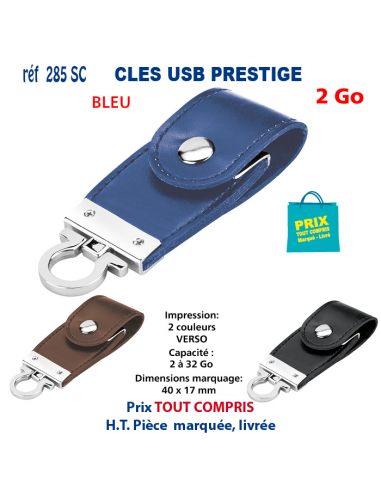 CLES USB REF 285 SC PRESTIGE 2 Go 285 SC 2 Go CLES USB PUBLICITAIRES  4,50 €