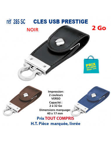 CLES USB REF 285 SC PRESTIGE 2 Go 285 SC 2 Go CLES USB PUBLICITAIRES  4,50 €