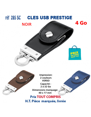 CLES USB REF 285 SC PRESTIGE 4 Go 285 SC 4 Go CLES USB PUBLICITAIRES  4,54 €