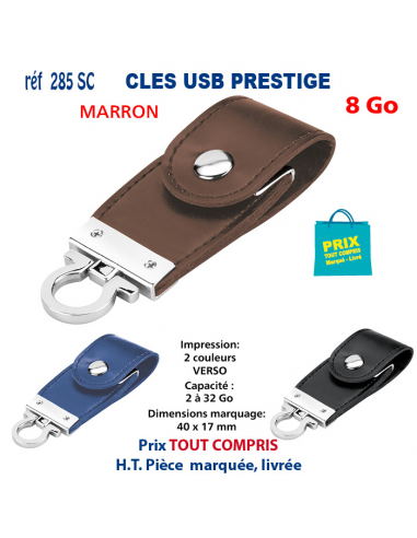 CLES USB REF 285 SC PRESTIGE 8 Go 285 SC 8 Go CLES USB PUBLICITAIRES  4,84 €