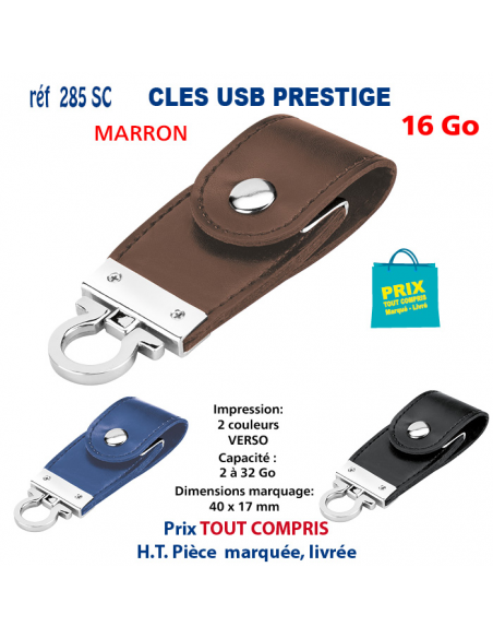 CLES USB REF 285 SC PRESTIGE 16 Go 285 SC 16 Go CLES USB PUBLICITAIRES  5,80 €