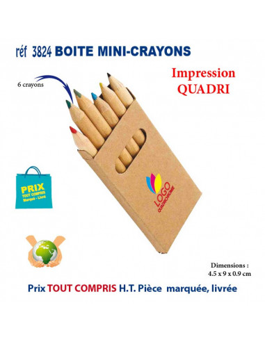 BOITE MINI CRAYONS REF 3824 3824 JEUX - ENFANTS : OBJETS PUBLICITAIRES  0,81 €