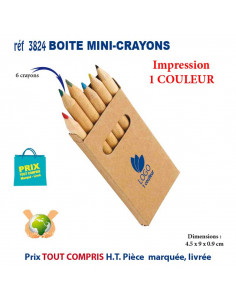 BOITE MINI CRAYONS REF 3824 3824 JEUX - ENFANTS : OBJETS PUBLICITAIRES  0,81 € 2