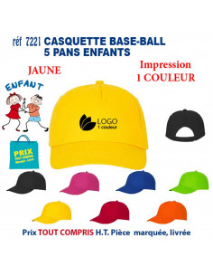 CASQUETTE BASE-BALL ENFANTS REF 7221 7221 CASQUETTES ENFANTS  4,74 €