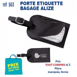PORTE ETIQUETTE BAGAGE ALIZE REF 503 503 POCHETTE - PORTE ETIQUETTE BAGAGE  1,65 €