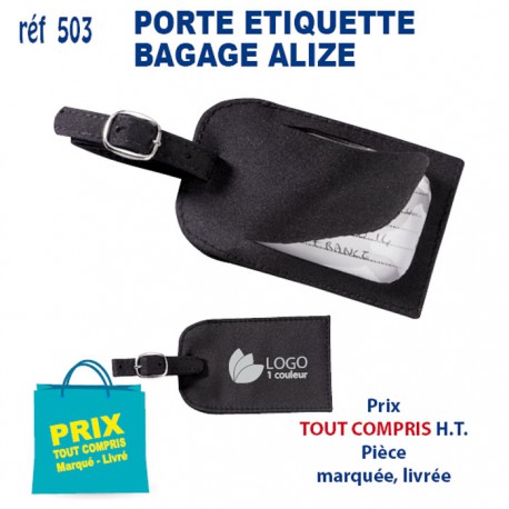 PORTE ETIQUETTE BAGAGE ALIZE REF 503 503 POCHETTE - PORTE ETIQUETTE BAGAGE  1,65 €