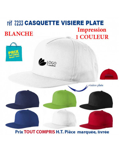 CASQUETTE VISIERE PLATE ADULTE REF 7233 7233 CASQUETTES ADULTES  5,18 €