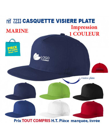 CASQUETTE VISIERE PLATE ADULTE REF 7233 7233 CASQUETTES ADULTES  5,18 €