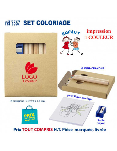 SET COLORIAGE REF 7367 7367 JEUX - ENFANTS : OBJETS PUBLICITAIRES  1,51 €