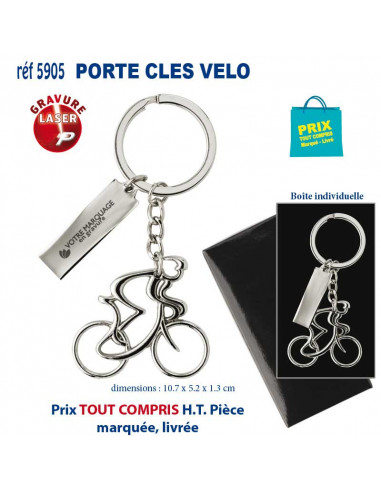 PORTE CLES VELO REF 5905 5905 PORTE CLES EN METAL  1,86 €