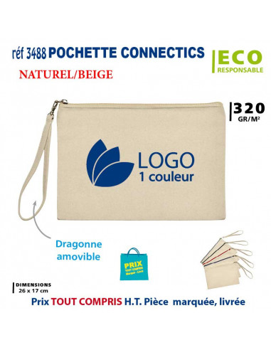 POCHETTE CONNECTIX REF 3488 3488 POCHETTE - PORTE ETIQUETTE BAGAGE  1,77 €