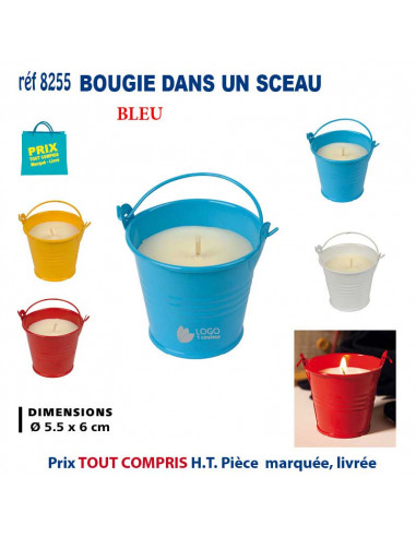 BOUGIE DANS UN SCEAU REF 8255 8255 POUR LA MAISON OBJETS PUBLICITAIRES  2,86 €