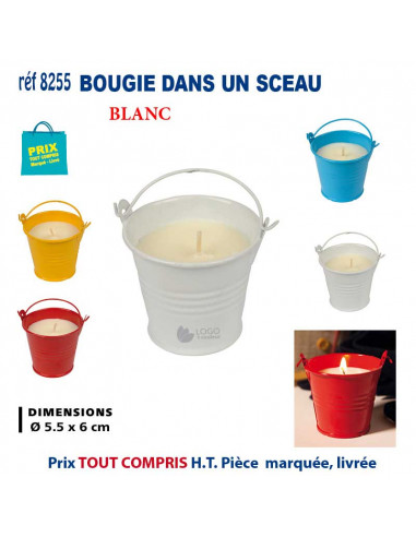 BOUGIE DANS UN SEAU REF 8255 8255 POUR LA MAISON OBJETS PUBLICITAIRES  3,11 €