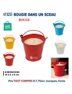 BOUGIE DANS UN SEAU REF 8255 8255 POUR LA MAISON OBJETS PUBLICITAIRES  3,11 € 2