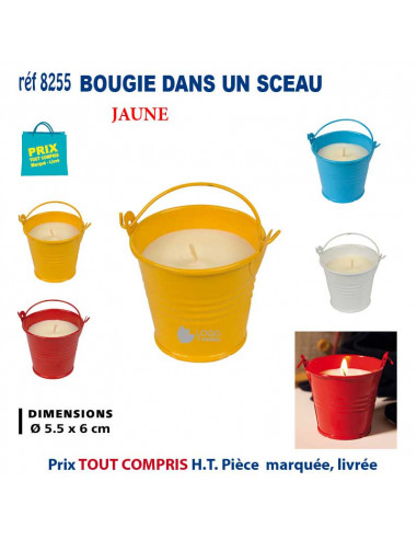 BOUGIE DANS UN SEAU REF 8255 8255 POUR LA MAISON OBJETS PUBLICITAIRES  3,11 €