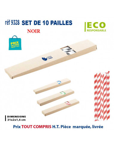 SET DE 10 PAILLES REF 9328 9328 pailles  0,42 €