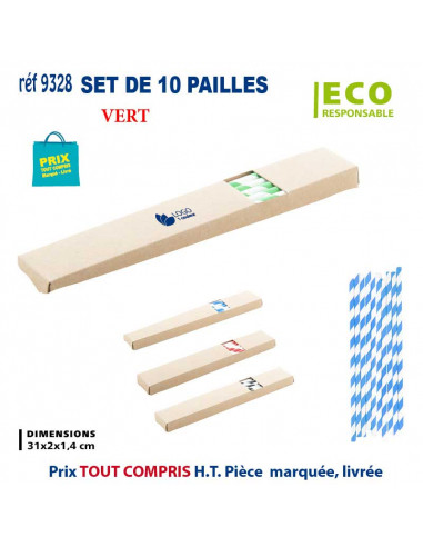 SET DE 10 PAILLES REF 9328 9328 pailles  0,42 €