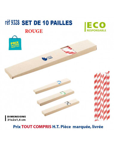 SET DE 10 PAILLES REF 9328 9328 pailles  0,42 €