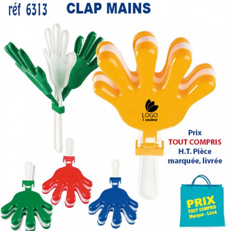 CLAP MAINS REF 6313 6313 SUPPORTERS : OBJETS PUBLICITAIRES  2,04 €