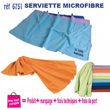 SERVIETTES EN MICROFIBRE REF 6751 6751 SERVIETTES : OBJETS ET TEXTILE PUBLICITAIRE  6,39 €