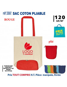 SAC COTON PLIABLE REF 3307 3307 SACS PLIABLES  2,91 €