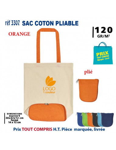 SAC COTON PLIABLE REF 3307 3307 SACS PLIABLES  2,91 €