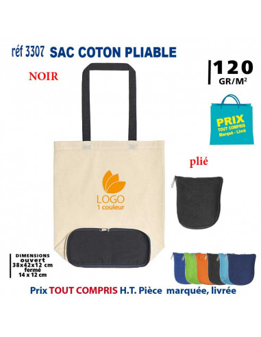 SAC COTON PLIABLE REF 3307 3307 SACS PLIABLES  2,91 €