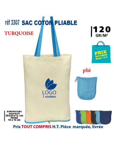 SAC COTON PLIABLE REF 3307 3307 SACS PLIABLES  2,91 €