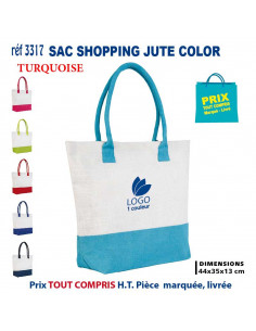 SAC SHOPPING JUTE BICOLORE REF 3317 3317 SACS SHOPPING - TOTEBAG  3,16 €