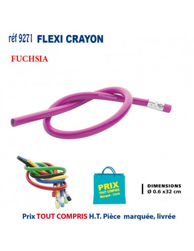 FLEXI CRAYON REF 9271 9271 Stylos Divers : pointeur laser, stylo lampe...  0,97 €