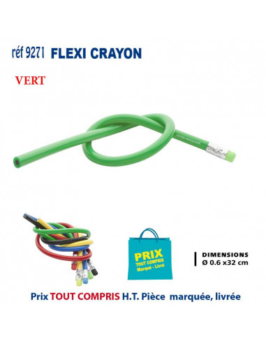 FLEXI CRAYON REF 9271 9271 Stylos Divers : pointeur laser, stylo lampe...  0,97 €