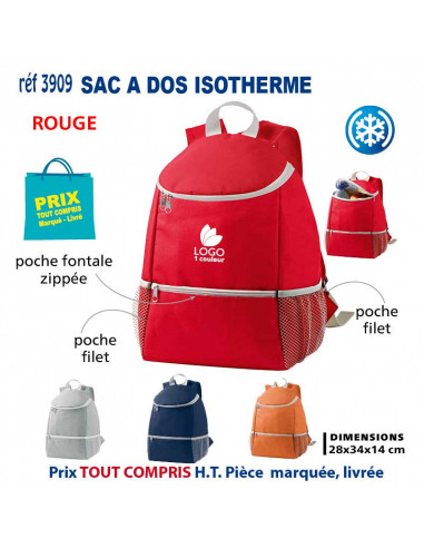 SAC A DOS ISOTHERME REF 3909 3909 GLACIERES - SACS ISOTHERMES  19,76 €
