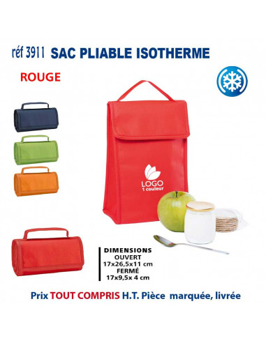 SAC PLIABLE ISOTHERME REF 3911 3911 GLACIERES - SACS ISOTHERMES  4,30 €